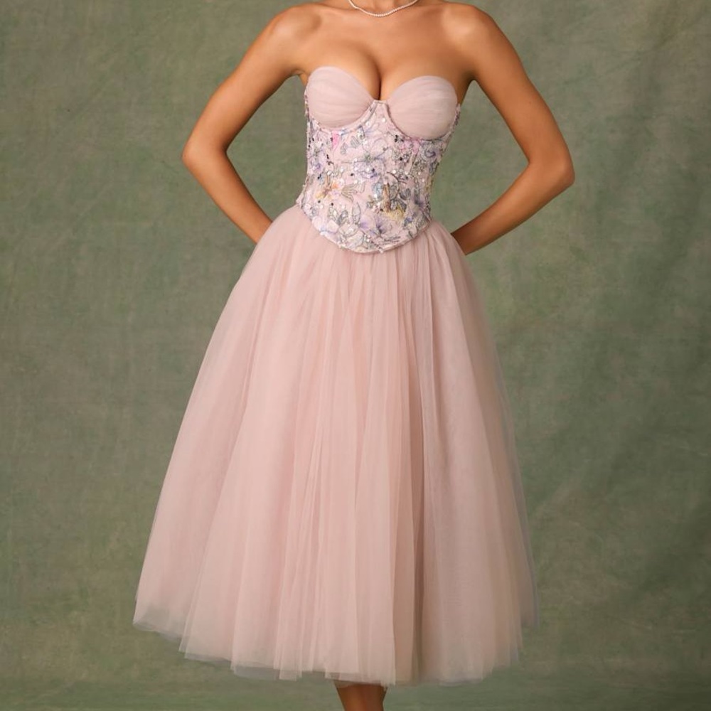 Oh Polly Corset Midaxi Dress - Picture 3 of 15
